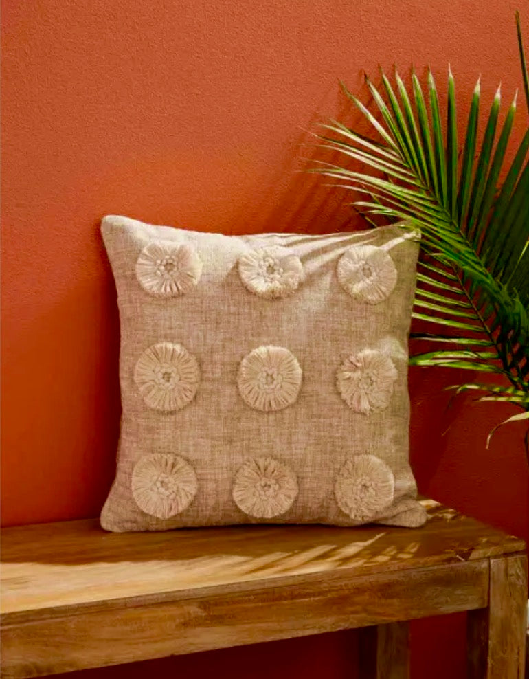 Fringe Dot Pillows - Set of 2 - The Hive Experience