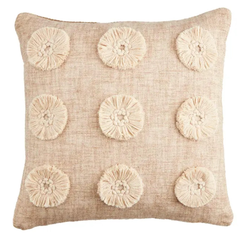 Fringe Dot Pillows - Set of 2 - The Hive Experience