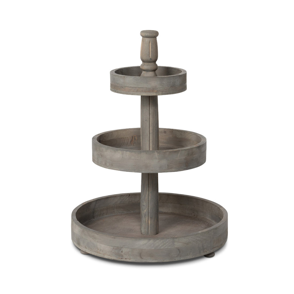 Wooden Three-Tiered Plant Stand - The Hive Experience