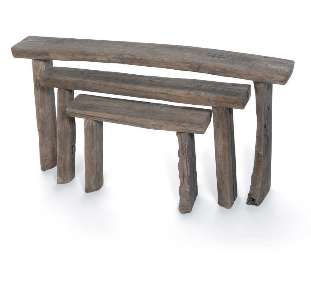 Reclaimed Wood Nesting Tables, S/3 - The Hive Experience