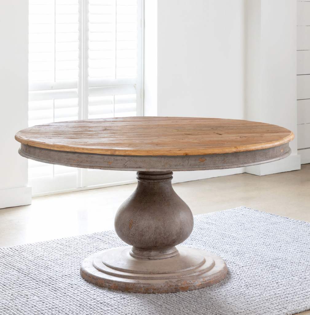Vintage Neutral Foyer Table - The Hive Experience