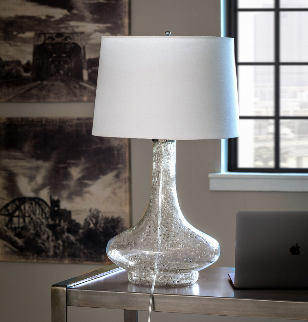 Finlay Seeded Glass Lamp - The Hive Experience