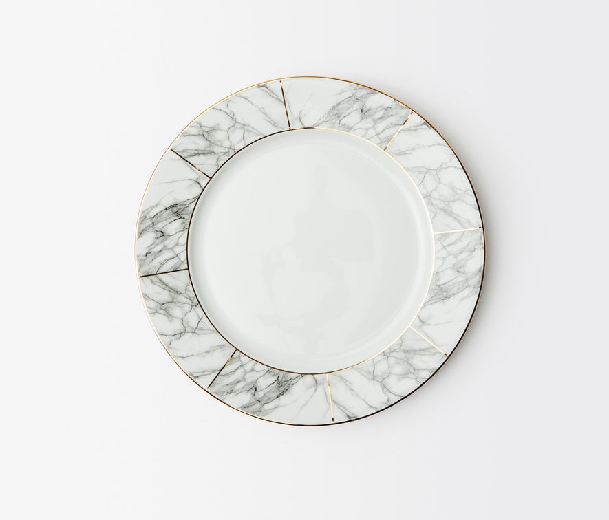 Eleni White Marble Plate Collection - The Hive Experience