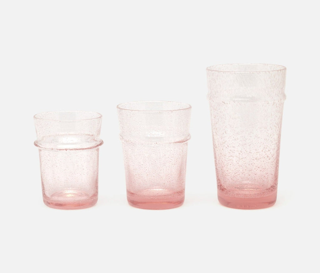 Kari Pink Bubble Glasses - Set of 6 - The Hive Experience