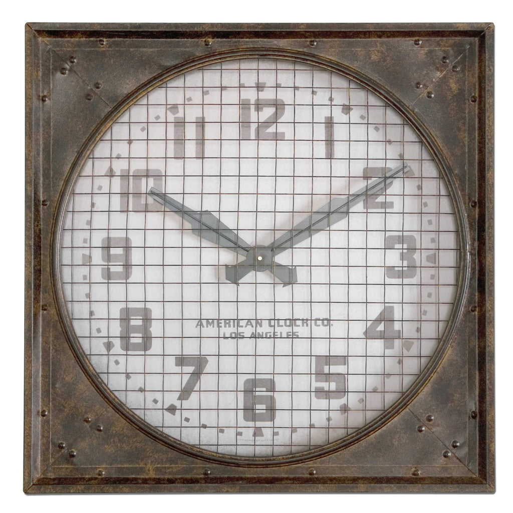 Warehouse Wall Clock with Grill - The Hive Experience