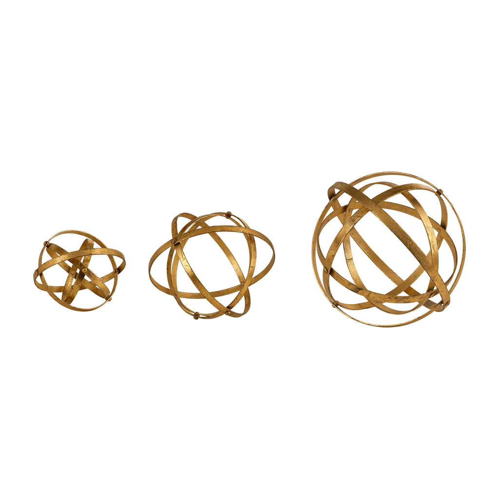 Stetson Gold Spheres - Set of 3 - The Hive Experience