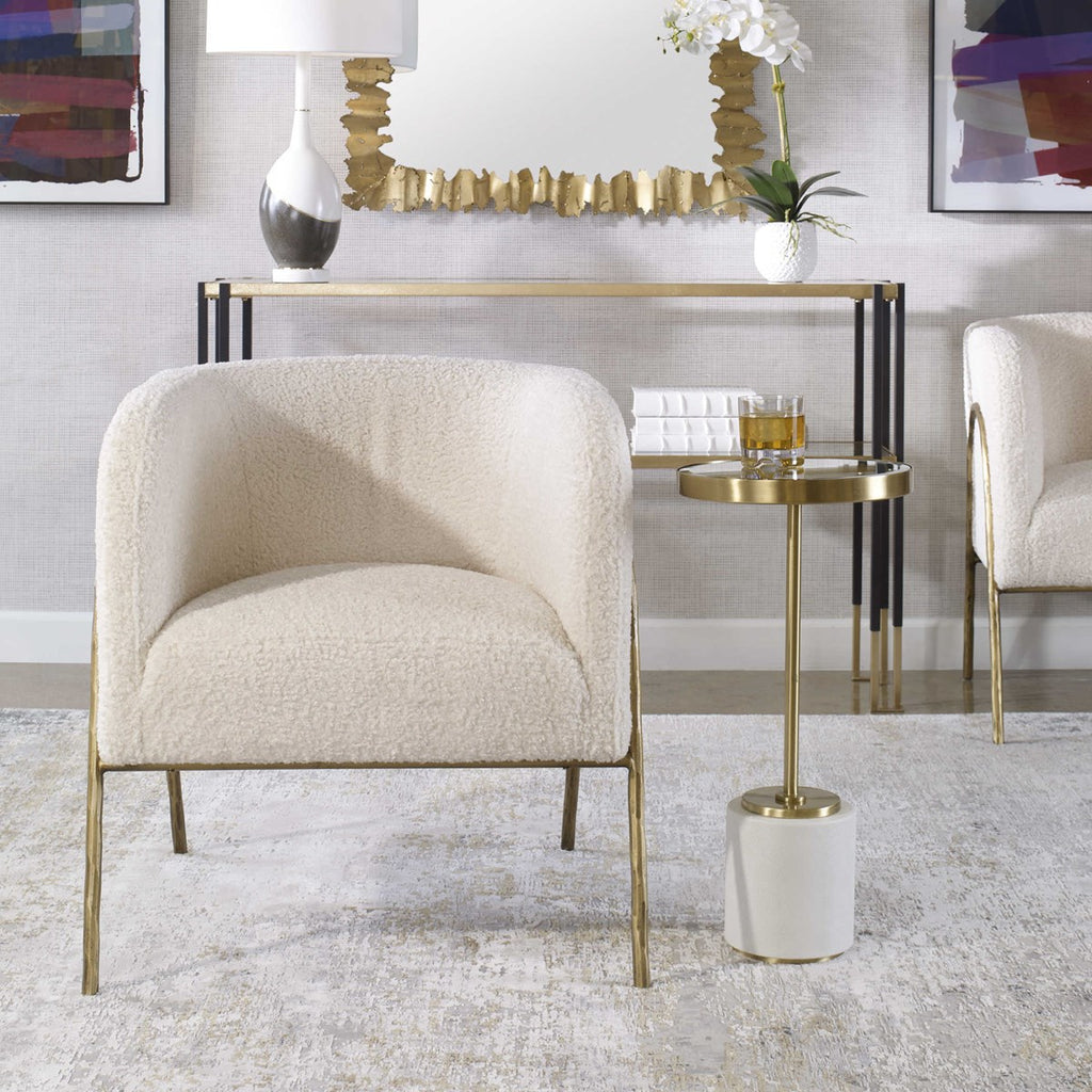 Jacobsen Accent Chair, Shearling - The Hive Experience