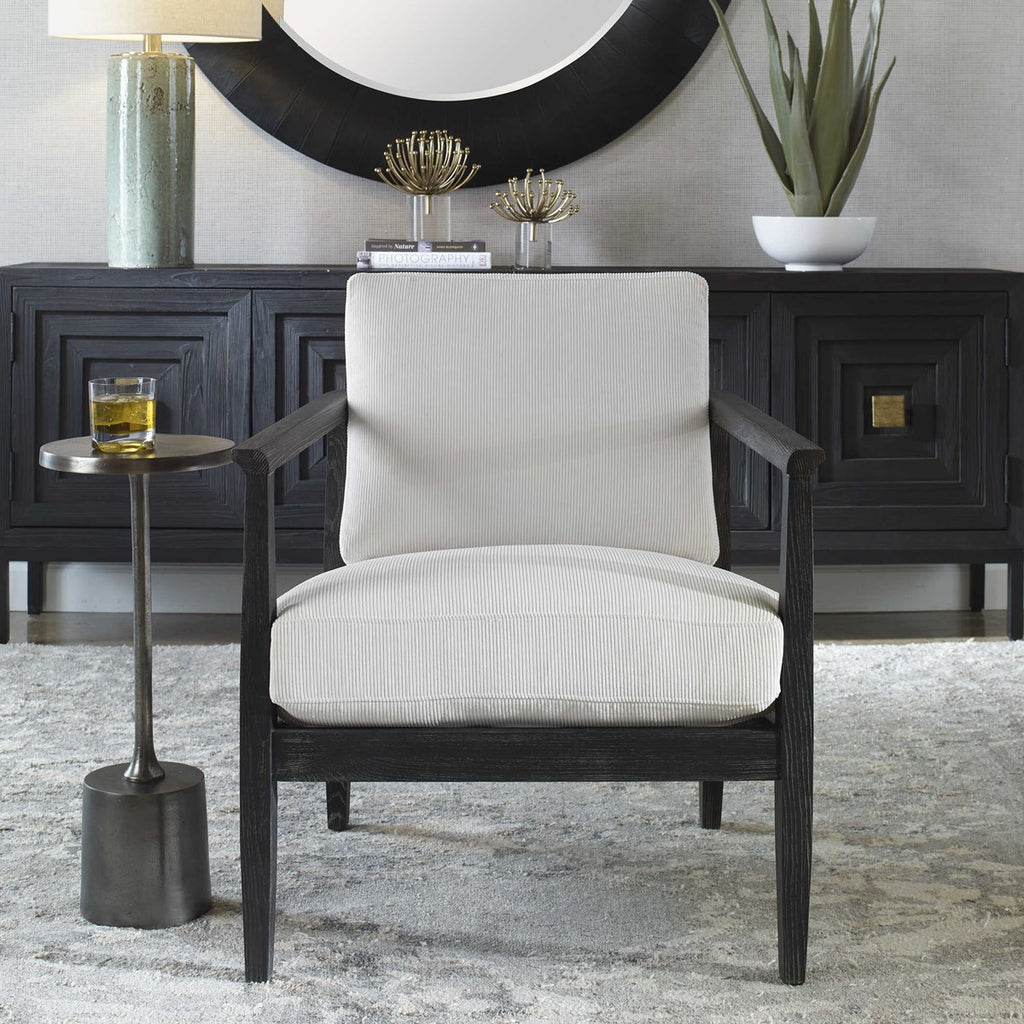 Brunei Accent Chair, White - The Hive Experience