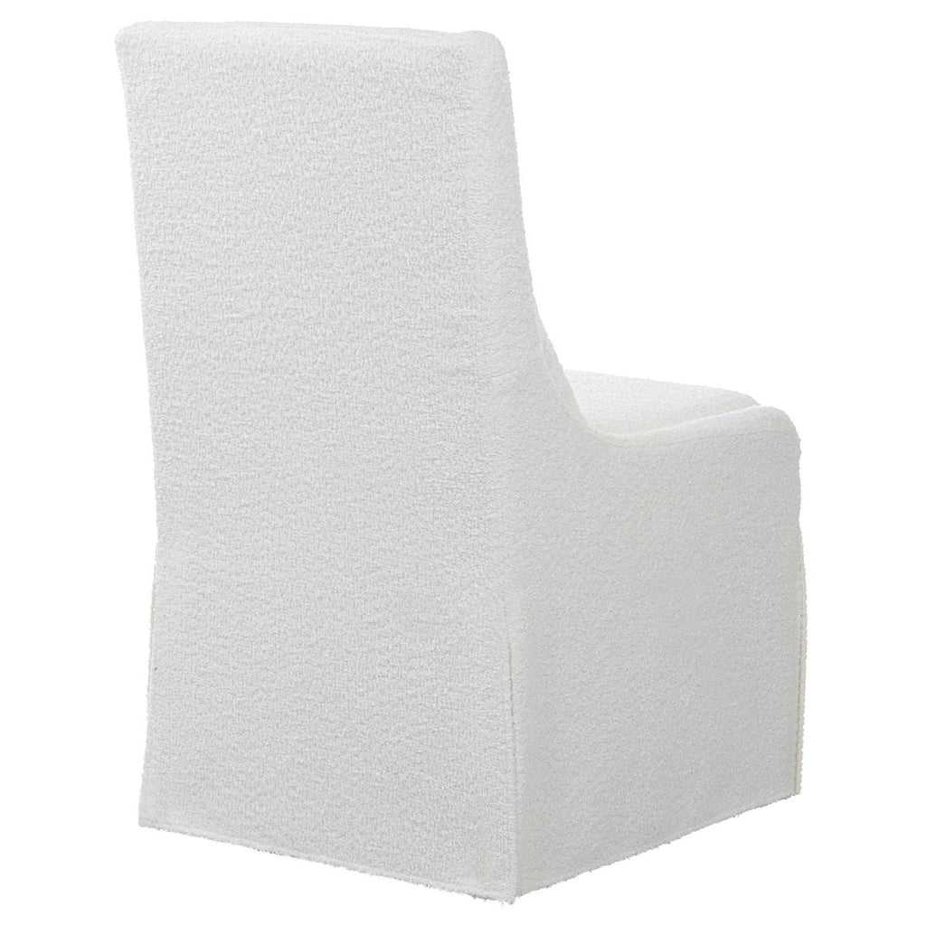 Coley Armless Chair, White - The Hive Experience