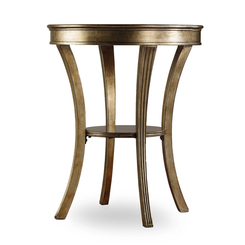 Sanctuary Round Mirrored Accent Table - Visage - The Hive Experience