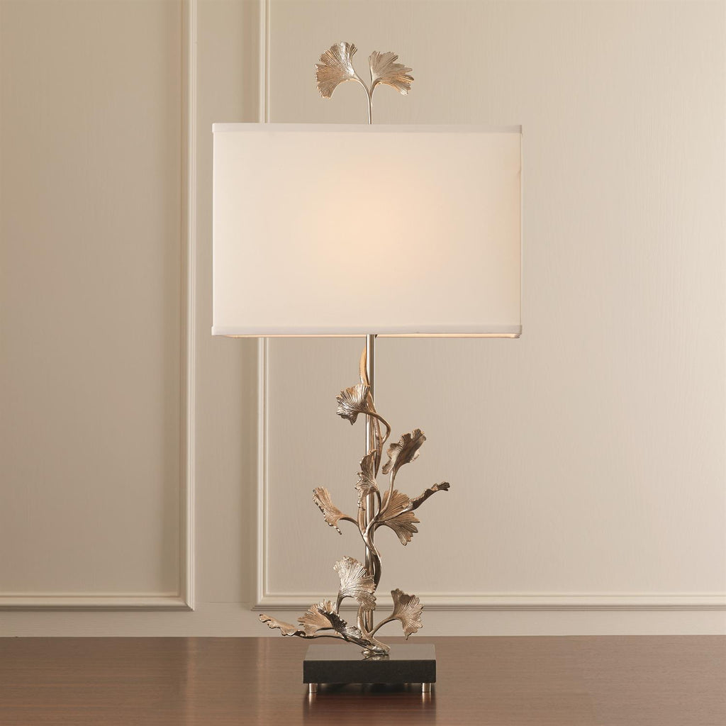 Ginkgo Table Lamp-Nickel - The Hive Experience