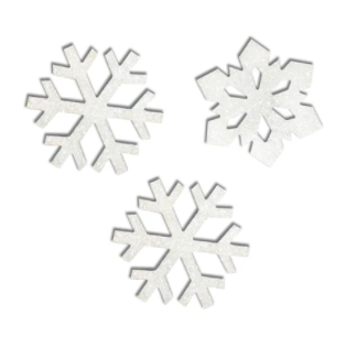 3 Pack Hand Painted Snowflakes - The Hive Experience