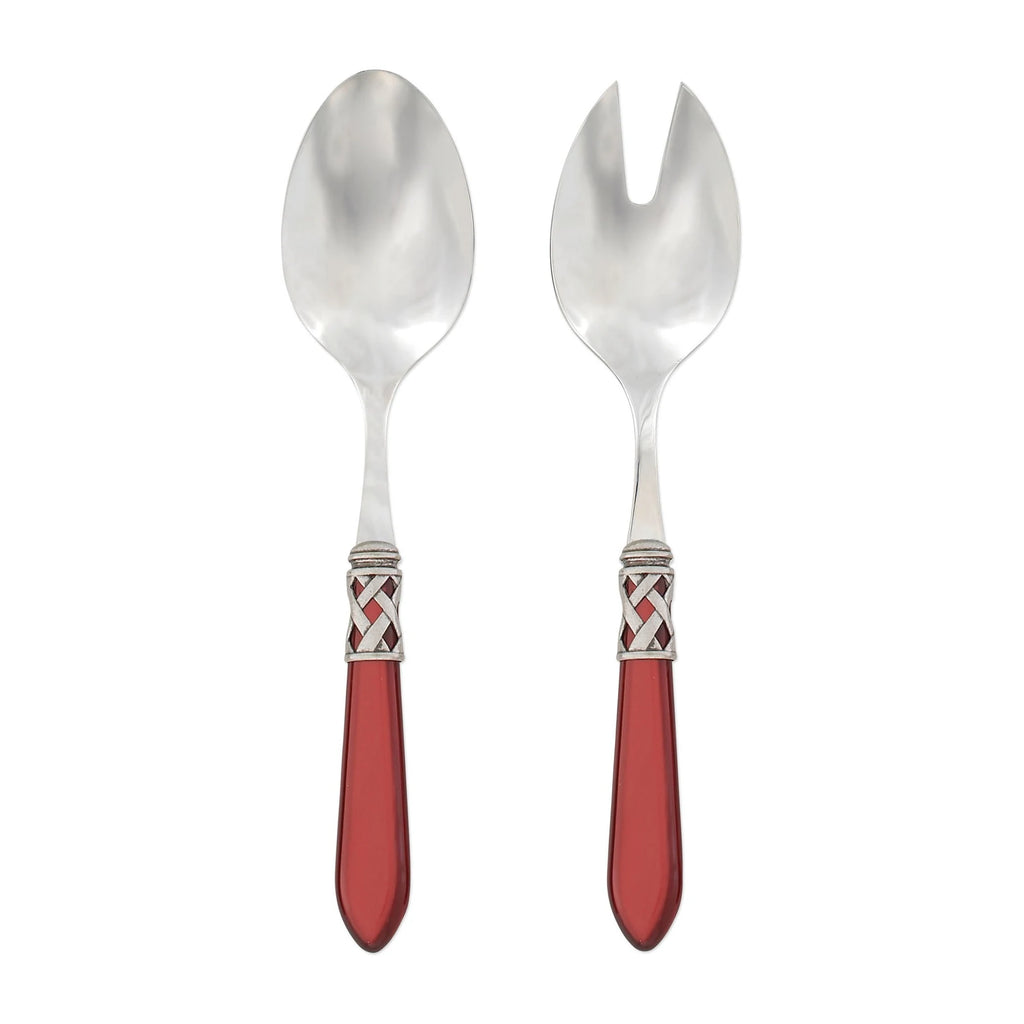 Aladdin Antique Salad Server Set - Red - The Hive Experience
