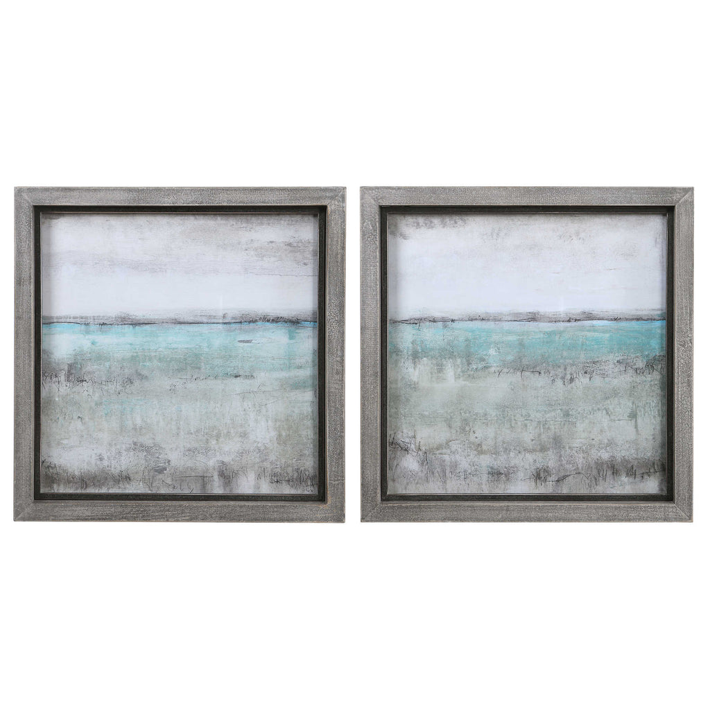 Aqua Horizon Framed Prints, S/2 - The Hive Experience