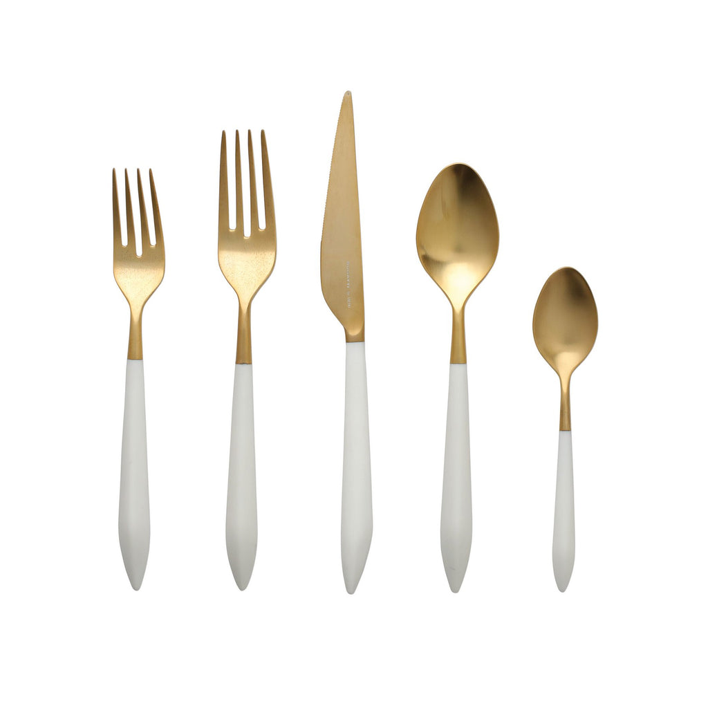 Ares Oro & White Five-Piece Place Setting - The Hive Experience