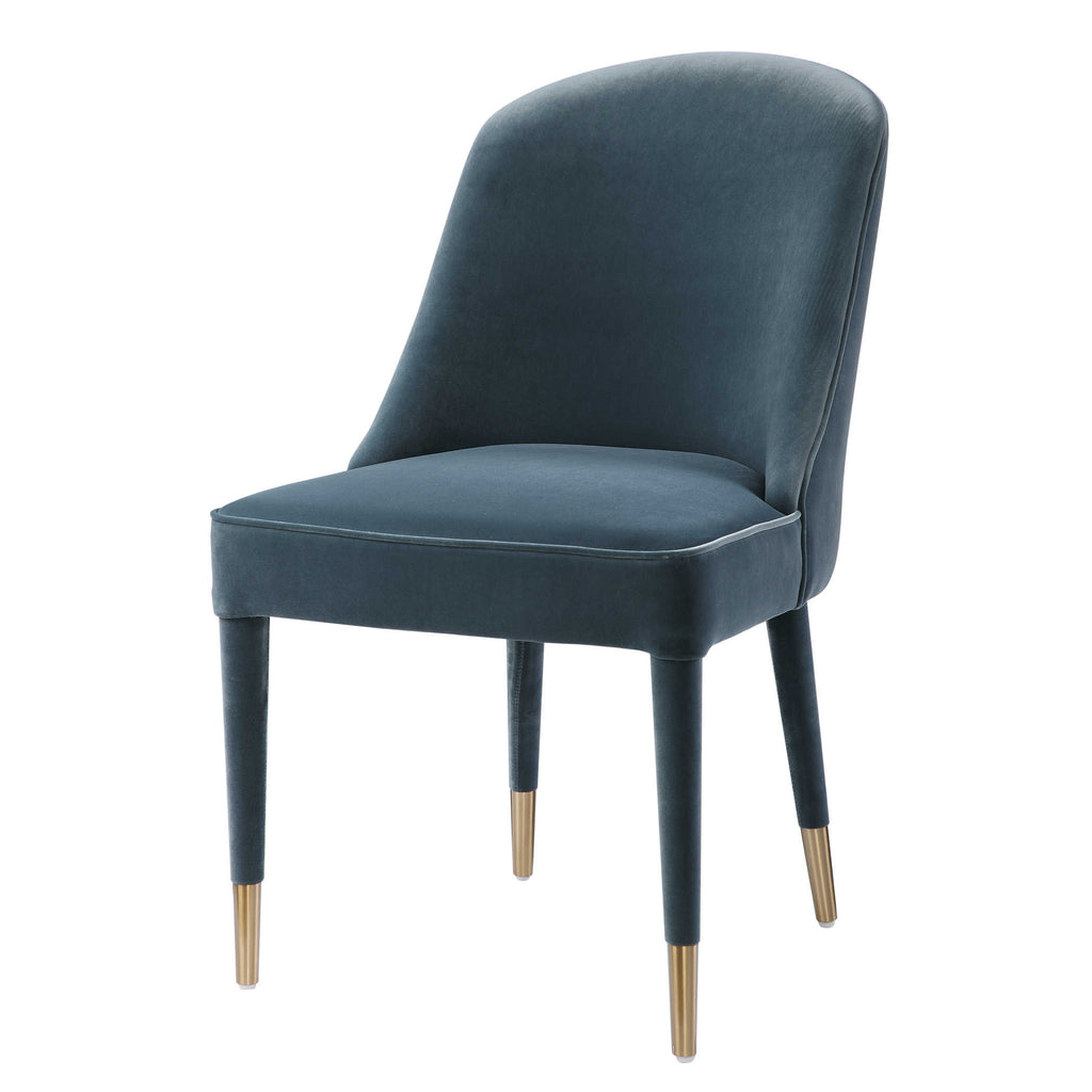 Brie Armless Chair, Blue, 2 Per Box - The Hive Experience