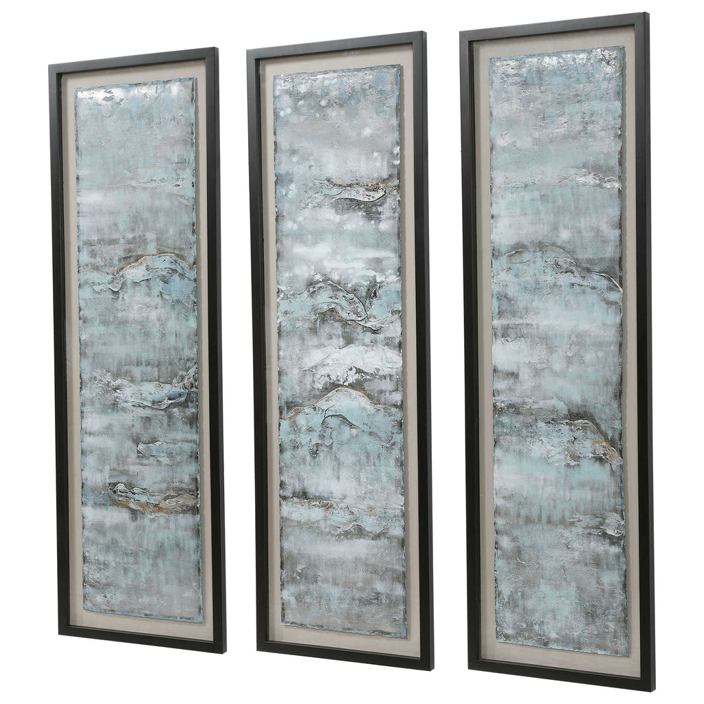 Ocean Swell Framed Prints, S/3, 3 Cartons - The Hive Experience
