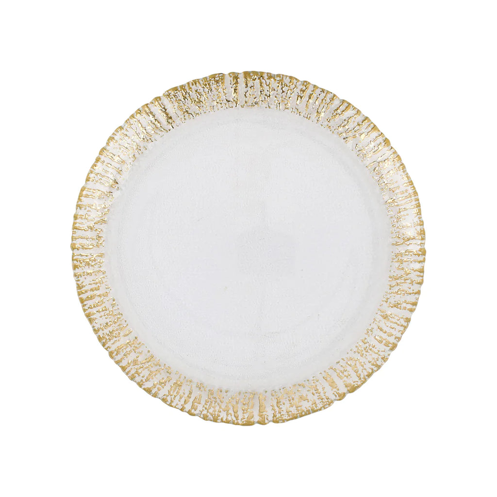 Rufolo Glass Dinner Plates - Set of 4 - The Hive Experience