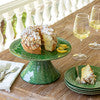 Green Glazed Cake Stand - The Hive Experience