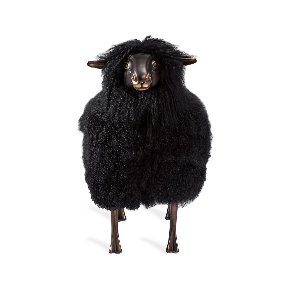 Leon Sheep Sculpture - Black - The Hive Experience