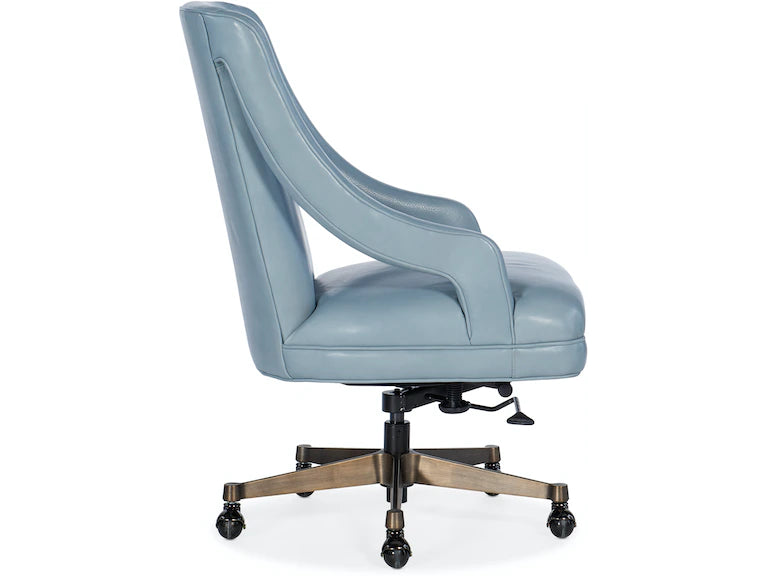 Meira Executive Swivel Leather Tilt Chair - The Hive Experience