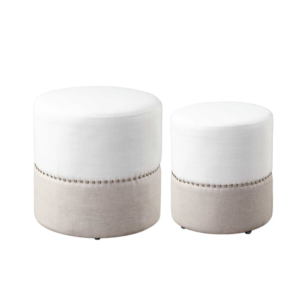 Tilda Nesting Ottomans, Set of 2 - The Hive Experience