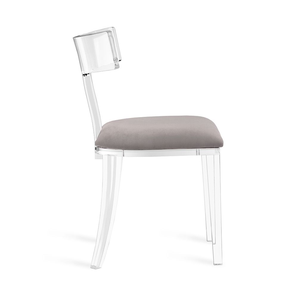 Tristan Acrylic Klismos Chair - The Hive Experience