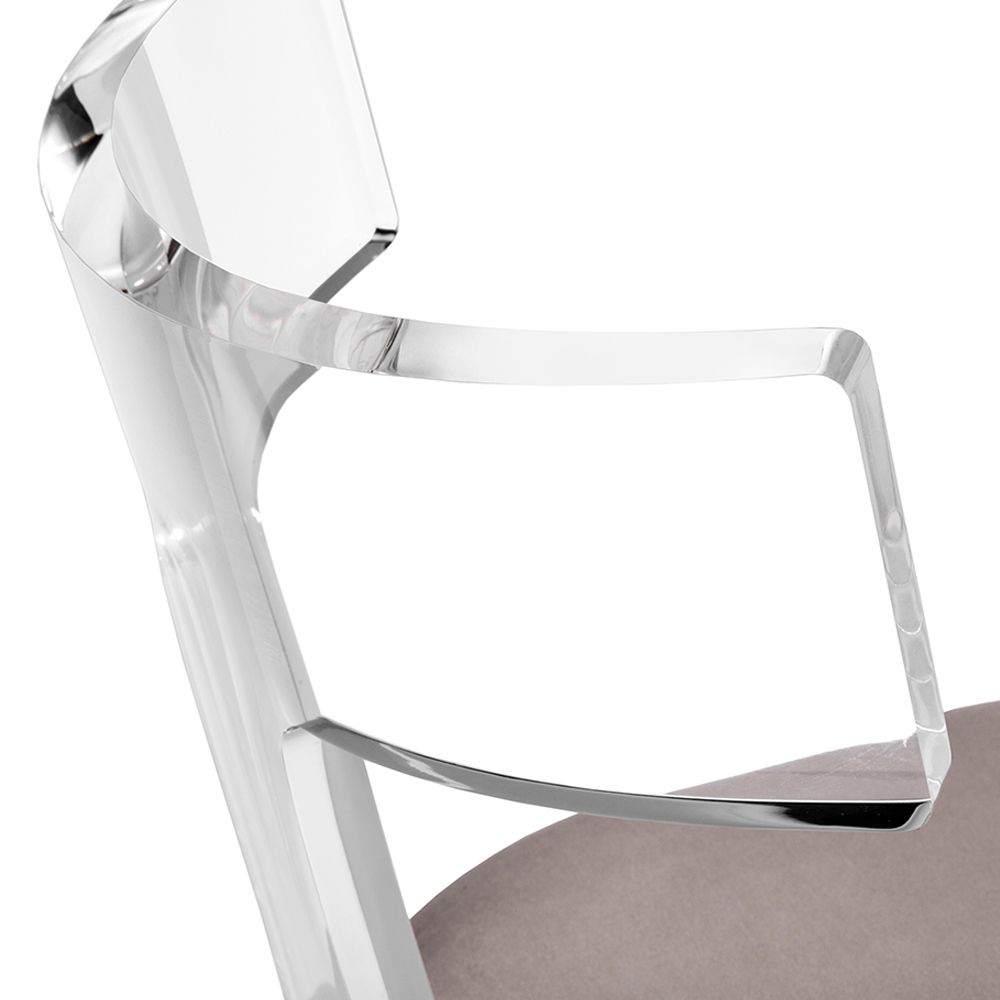 Tristan Acrylic Klismos Chair - The Hive Experience